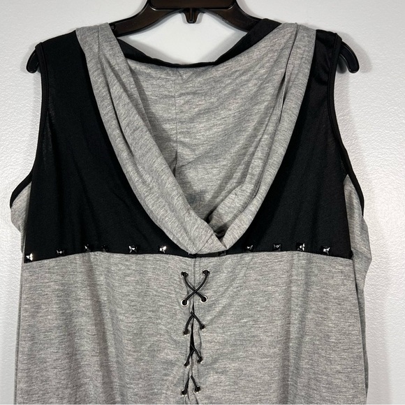 NEW Halloween Dress Plus Size 3X Whimsigoth Hoodie Lace Up Bodice Stretch Comfy - Picture 11 of 12
